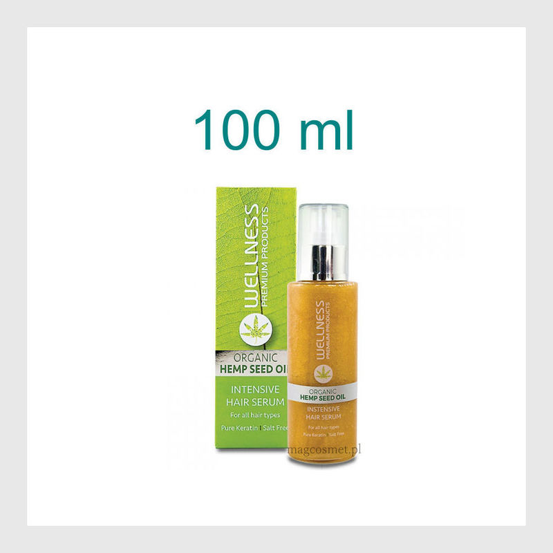 Wellness Premium Products Hemp Seed Oil Hair Serum 100ml - Cosmetics Online  - Wellness Premium Products Monrin MagCosmet