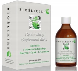 Bioelixire Gęste Włosy Suplement Diety Przeciw Wypadaniu Włosów 300ml