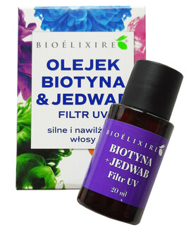 Bioelixire Serum Biotyna i Jedwab Silnie Nawilżone Włosy 20ml